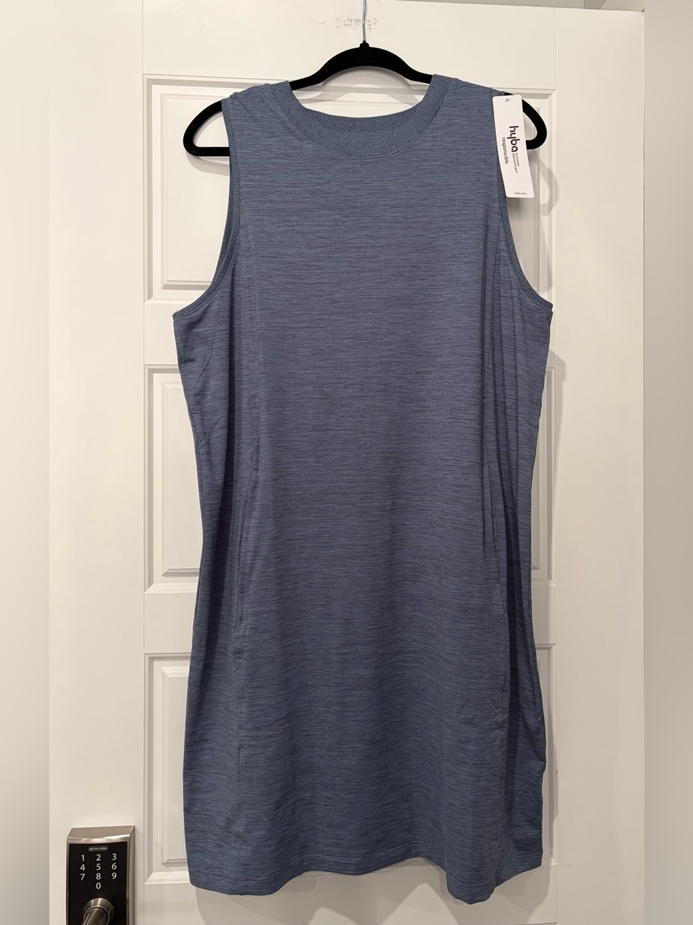 Hyba Womens Slate Blue Sleeveless Tank Dress